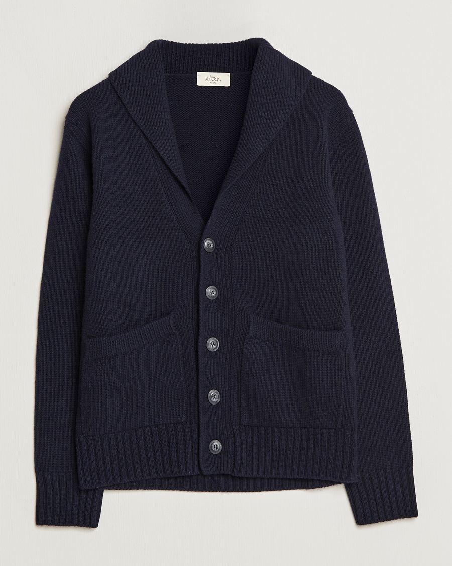 Herren | Pullover | Altea | Shawl Collar Cardigan Navy