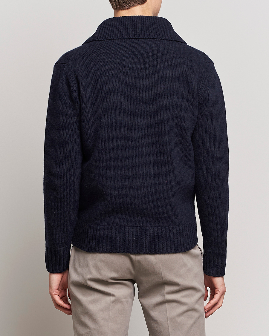 Herren | Pullover | Altea | Shawl Collar Cardigan Navy