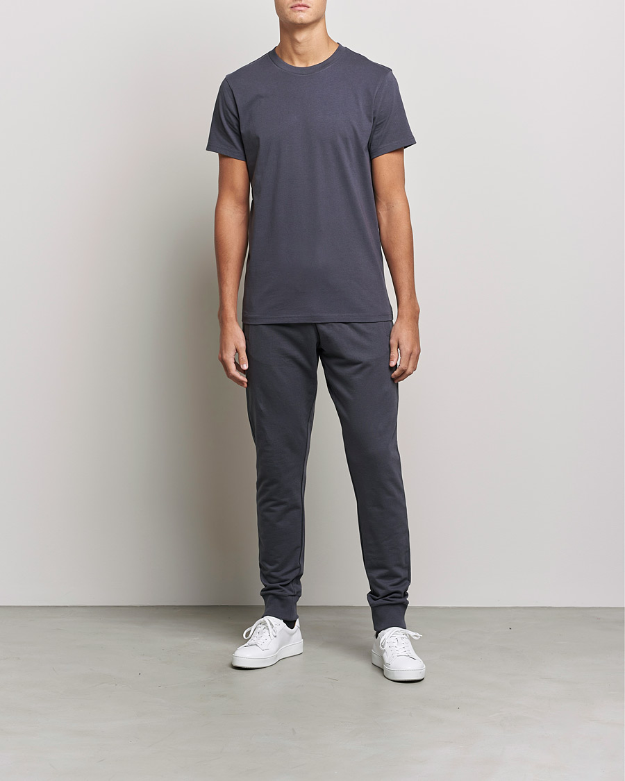 Herren | T-Shirts | Bread & Boxers | Heavy Cotton Crew Neck T-shirt Iron Grey