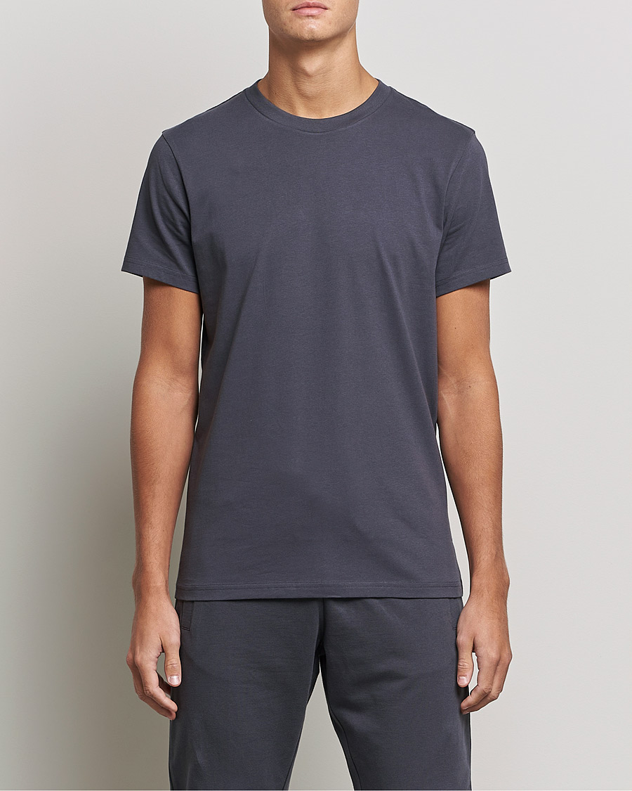 Herren | T-Shirts | Bread & Boxers | Heavy Cotton Crew Neck T-shirt Iron Grey