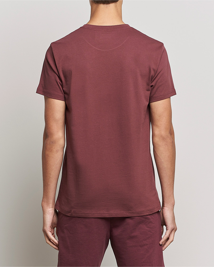 Herren | T-Shirts | Bread & Boxers | Heavy Cotton Crew Neck T-shirt Burgundy