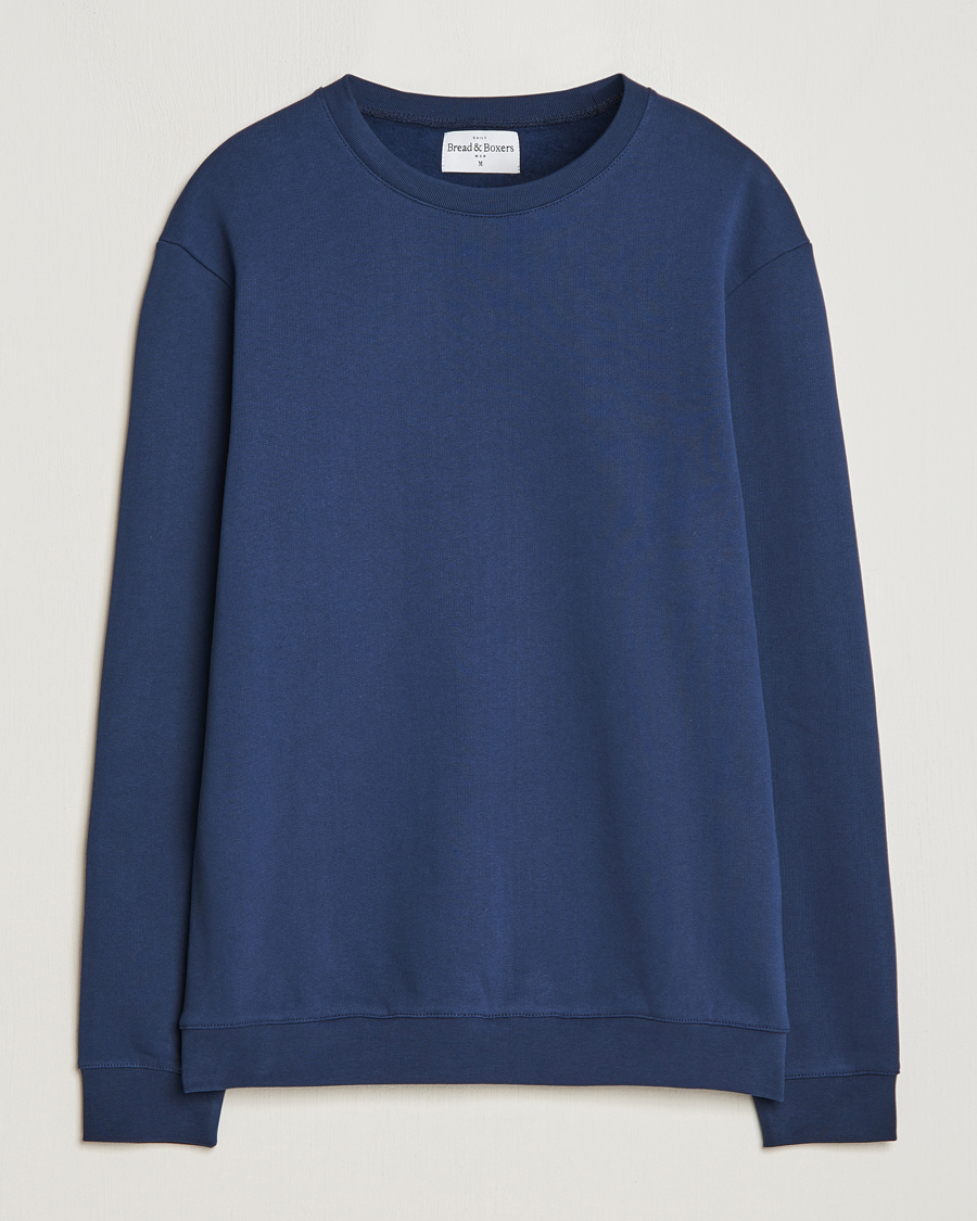 Herren | Pullover | Bread & Boxers | Loungewear Sweatshirt Navy Blue