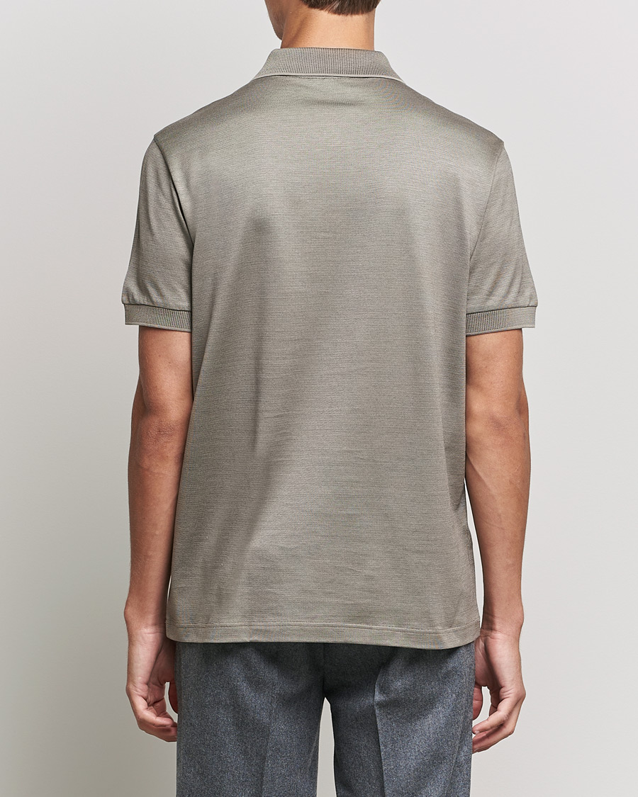 Herren | Poloshirts | Brioni | Cotton/Silk Short Sleeve Polo Beige