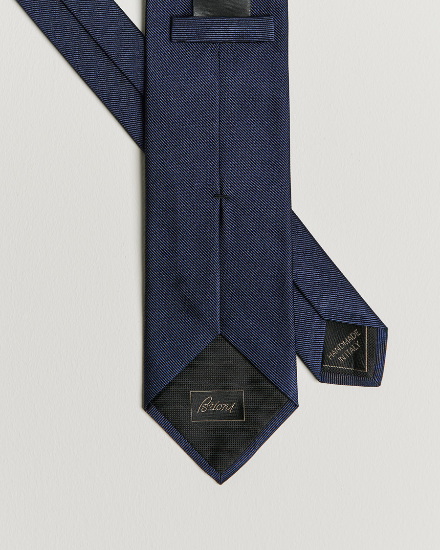 Herren | Brioni Testimonial Silk Tie Dark Blue | Brioni | Testimonial Silk Tie Dark Blue