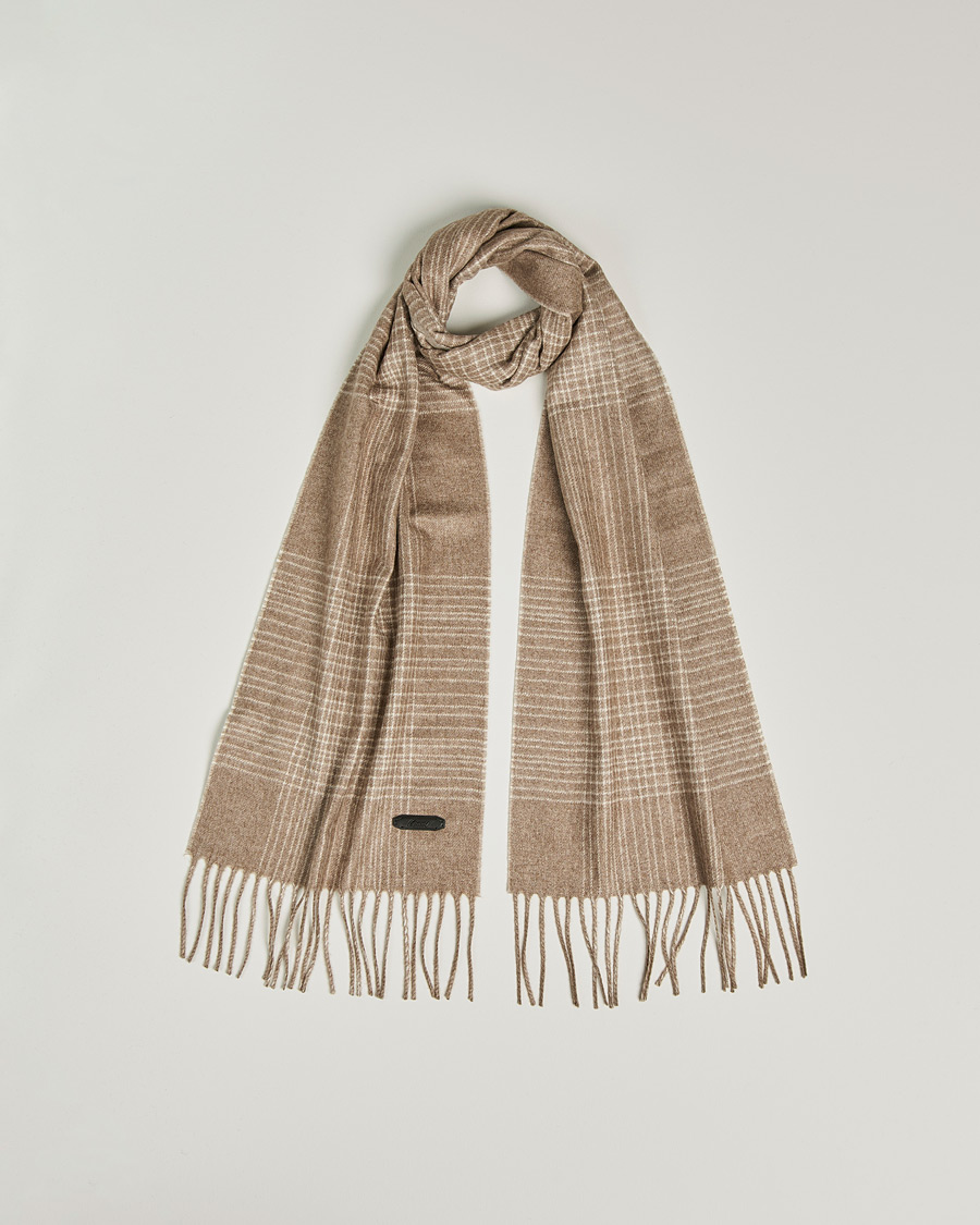 Herren | Brioni Cashmere/Silk Scarf Taupe | Brioni | Cashmere/Silk Scarf Taupe