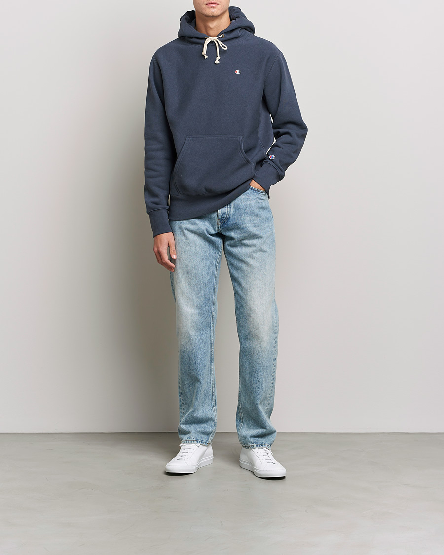 Herren | Pullover | Champion | Reverse Weave Soft Fleece Hood Navy