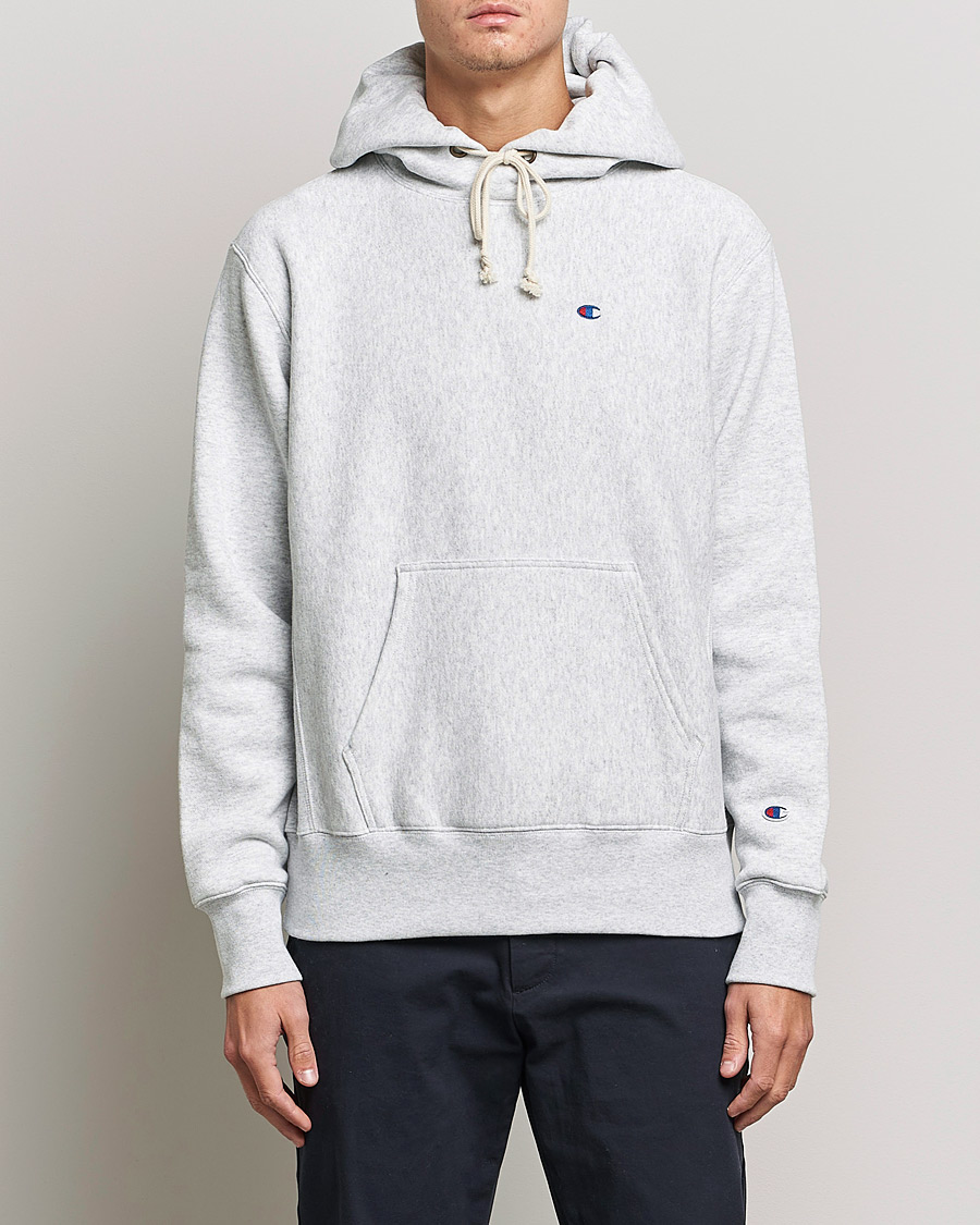 Herren | Pullover | Champion | Reverse Weave Soft Fleece Hood Grey Melange