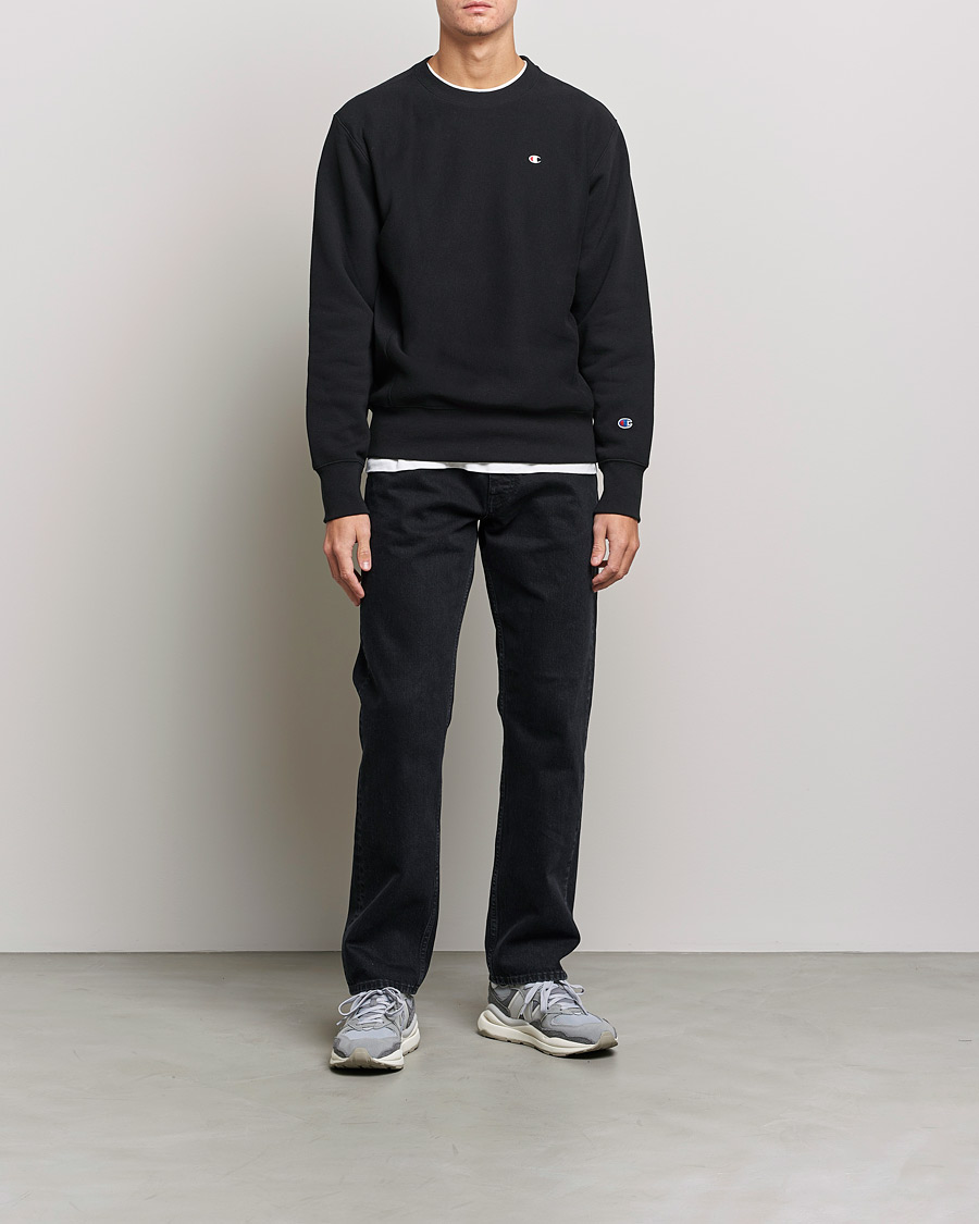 Herren | Pullover | Champion | Reverse Weave Soft Fleece Sweatshirt Black