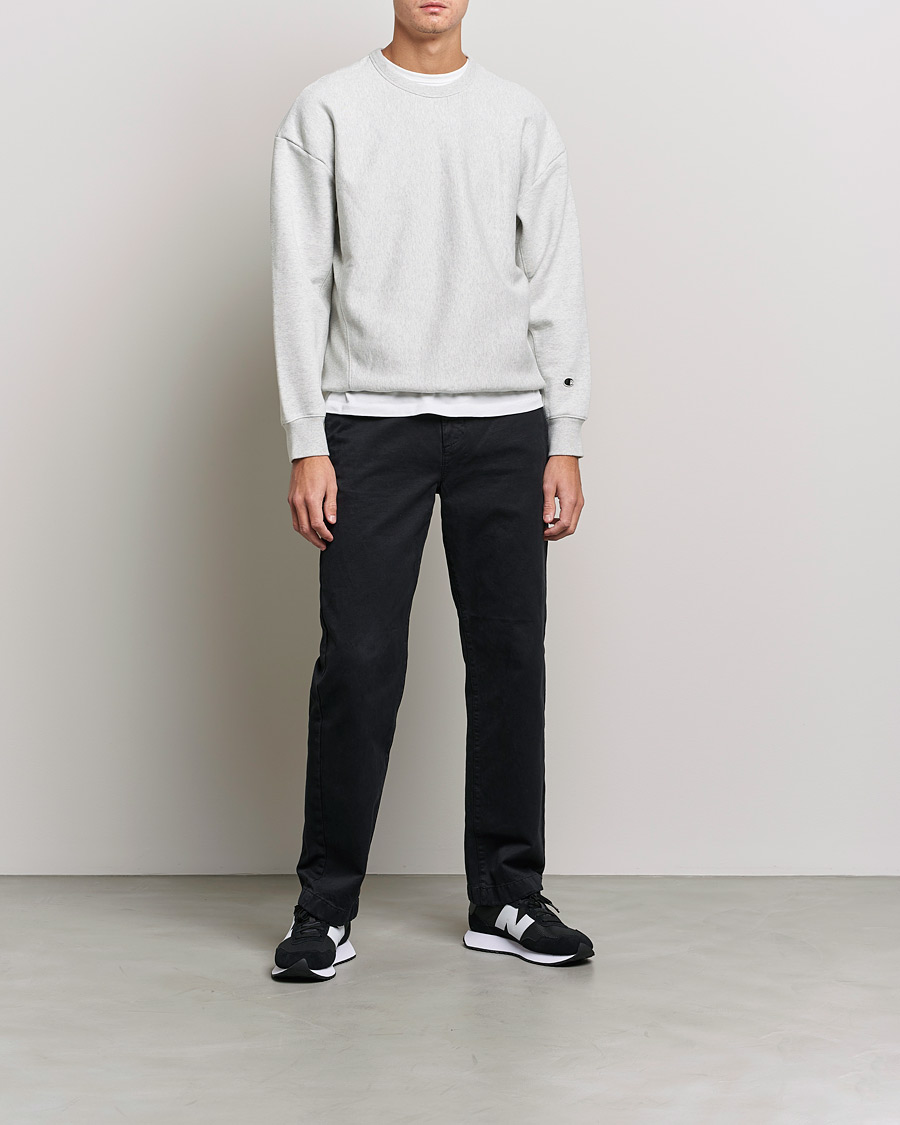 Herren | Pullover | Champion | Heritage Garment Dyed Sweatshirt Grey Melange