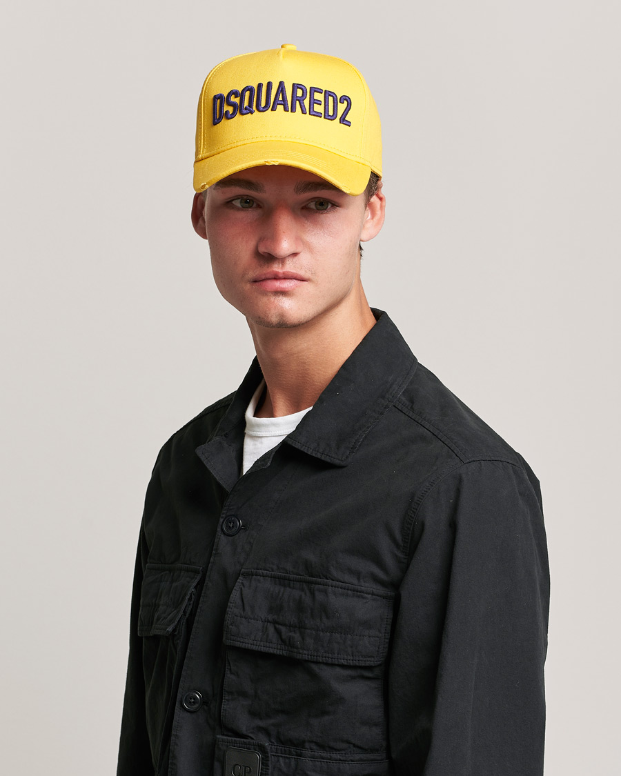 Herren | Dsquared2 Logo Baseball Cap Yellow | Dsquared2 | Logo Baseball Cap Yellow