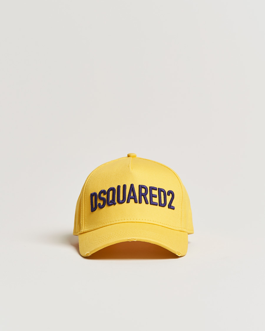 Herren | Dsquared2 Logo Baseball Cap Yellow | Dsquared2 | Logo Baseball Cap Yellow