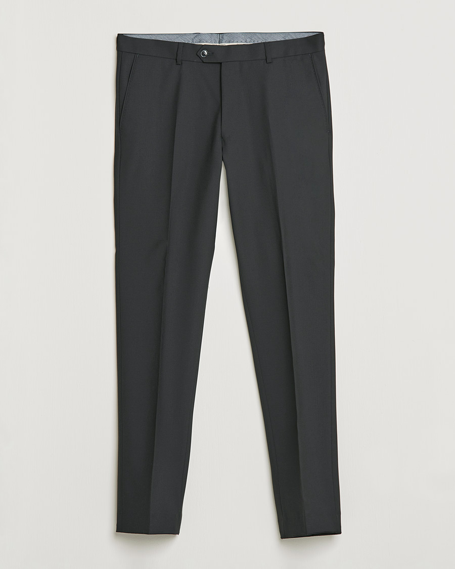 Herren | Hosen | Oscar Jacobson | Denz Super 120's Wool Trousers Black