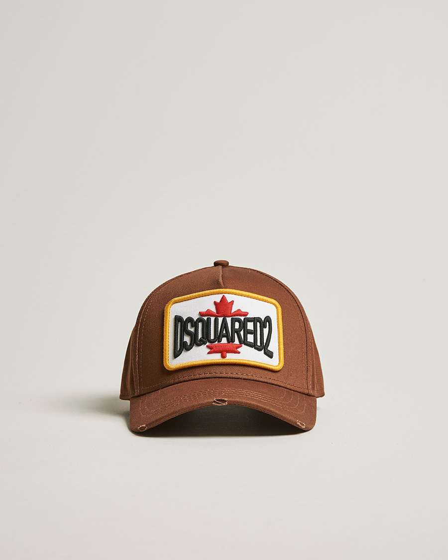Herren | Dsquared2 D2 Patch Baseball Cap Hazel | Dsquared2 | D2 Patch Baseball Cap Hazel