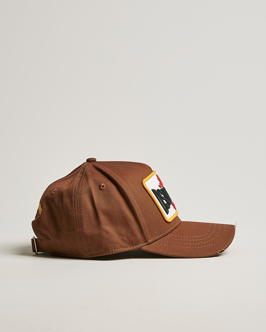 Herren | Dsquared2 D2 Patch Baseball Cap Hazel | Dsquared2 | D2 Patch Baseball Cap Hazel