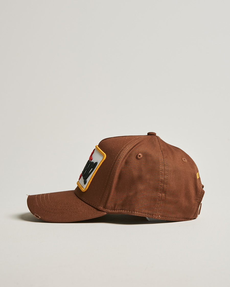 Herren | Dsquared2 D2 Patch Baseball Cap Hazel | Dsquared2 | D2 Patch Baseball Cap Hazel