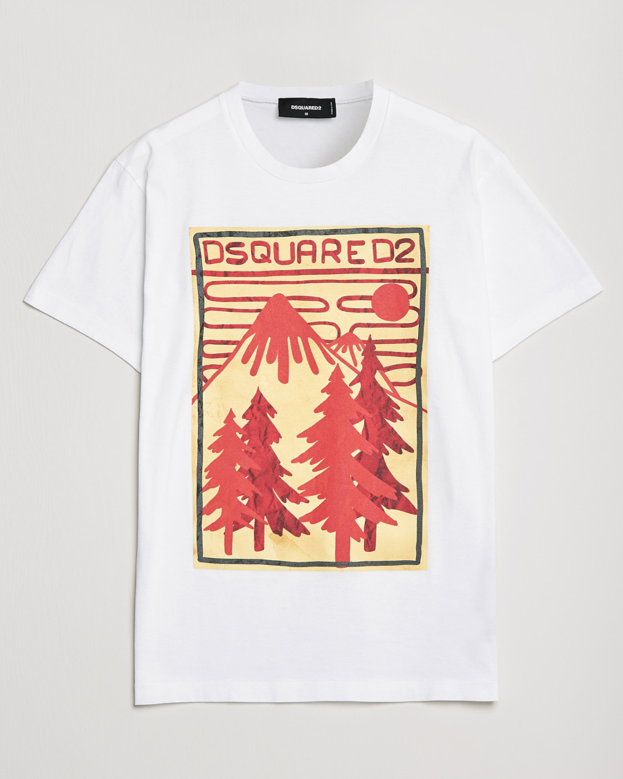 Herren | T-Shirts | Dsquared2 | Mountain Cool Tee White