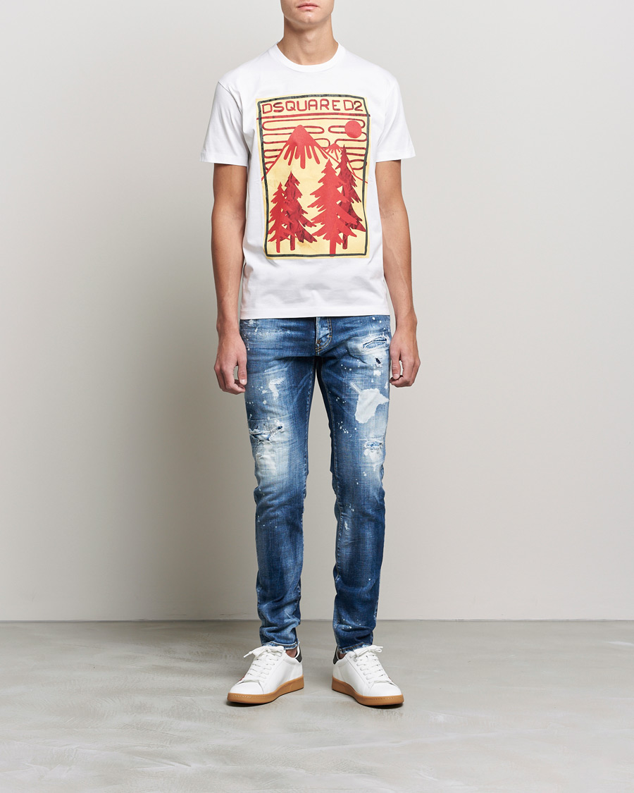 Herren | T-Shirts | Dsquared2 | Mountain Cool Tee White