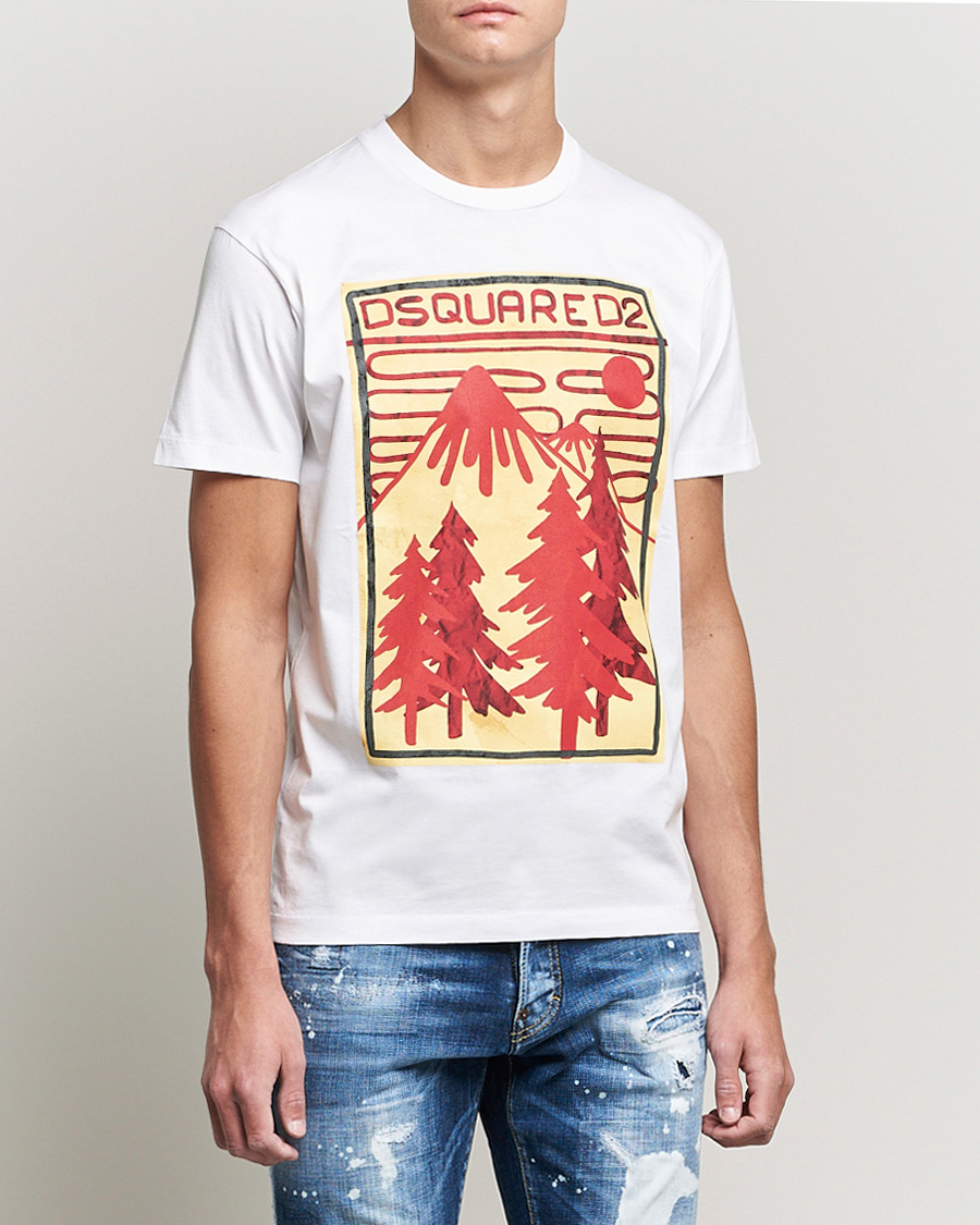 Herren | T-Shirts | Dsquared2 | Mountain Cool Tee White