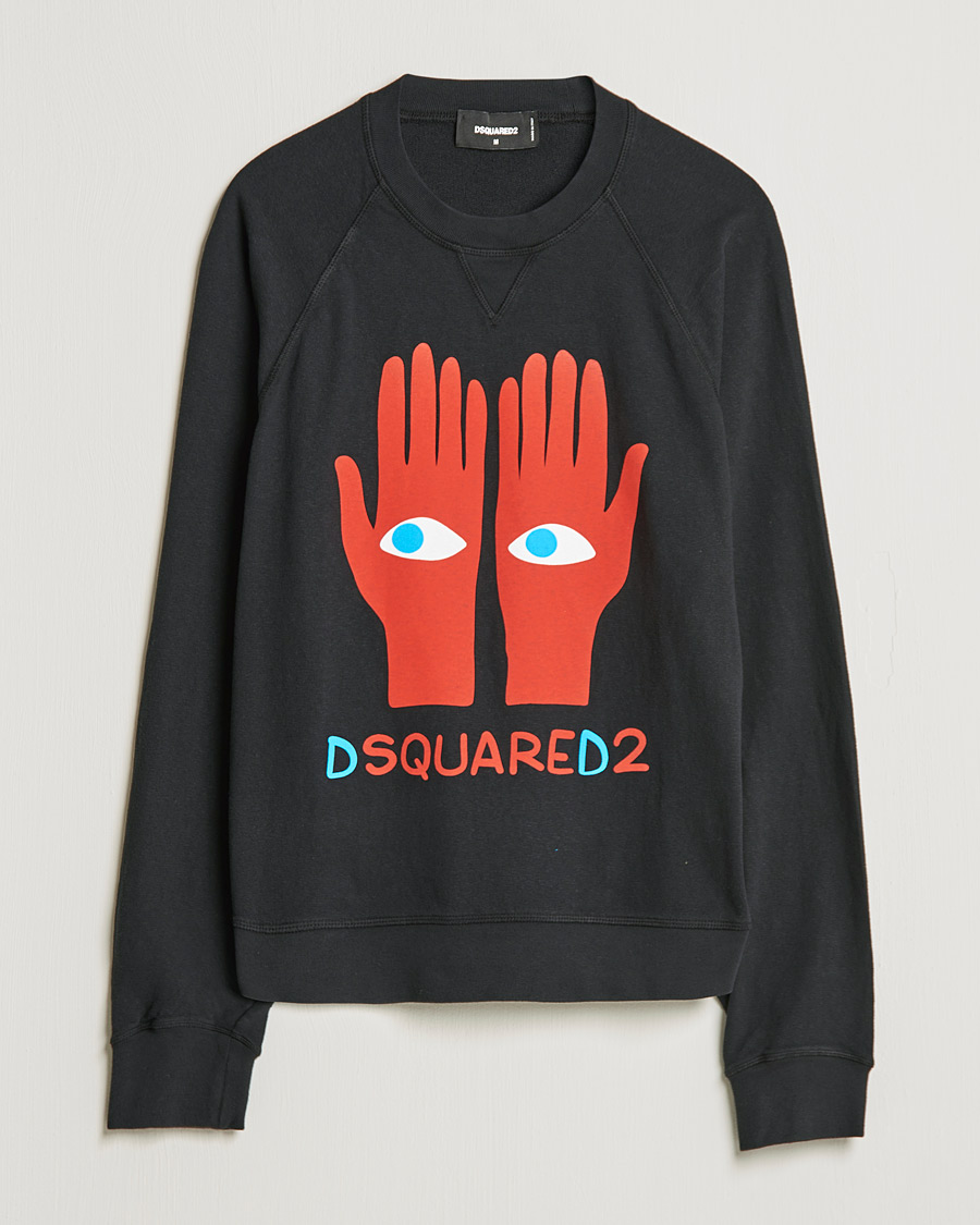 Herren | Pullover | Dsquared2 | Eyes On Hand Sweatshirt Black
