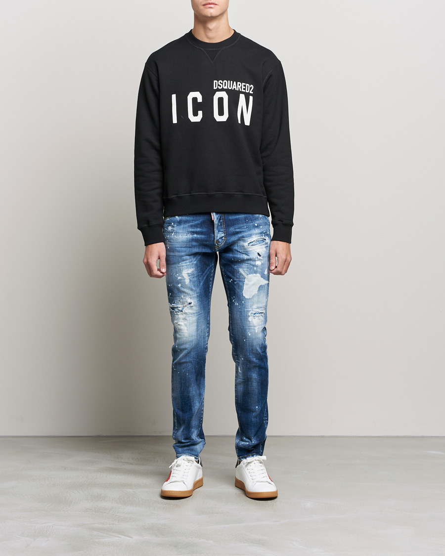 Herren | Pullover | Dsquared2 | Icon Logo Sweatshirt Black