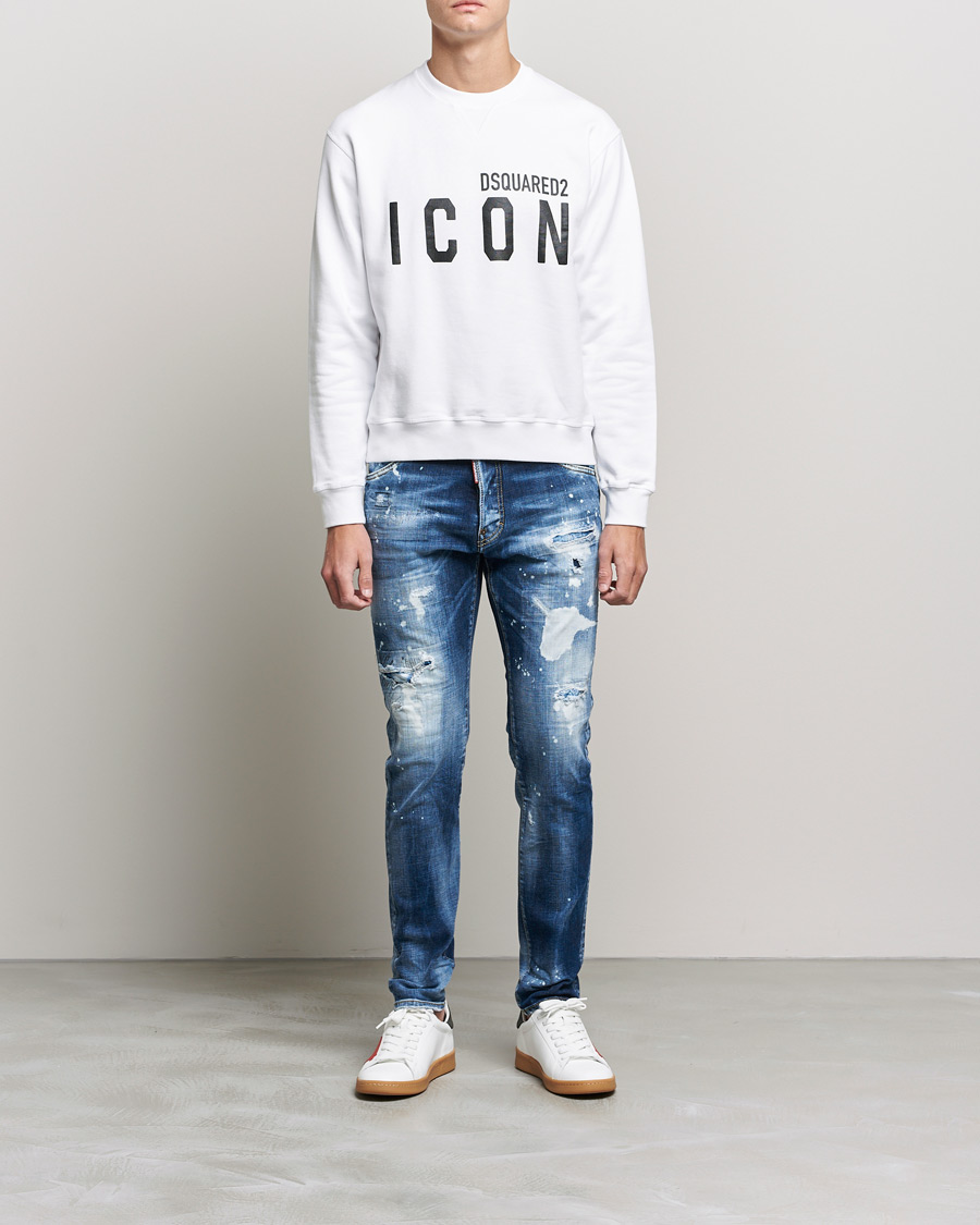 Herren | Pullover | Dsquared2 | Icon Logo Sweatshirt White