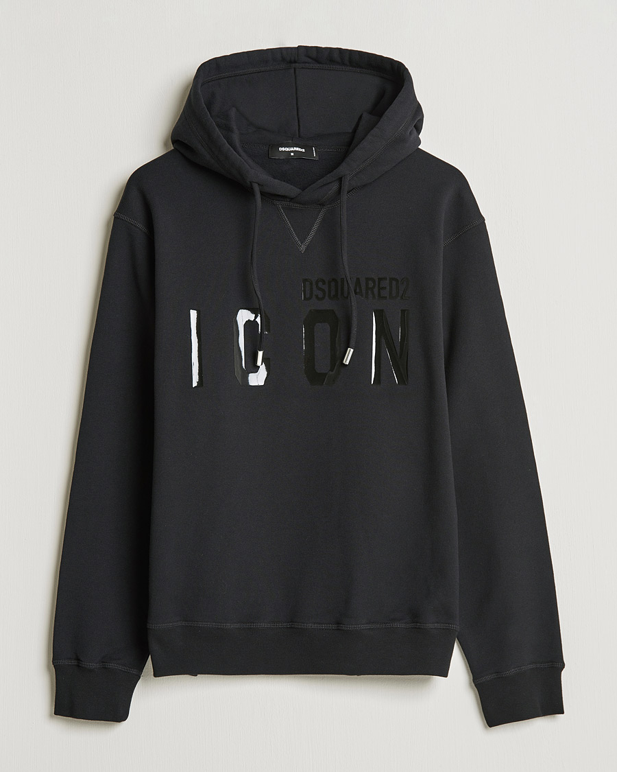 Herren | Pullover | Dsquared2 | Icon Tonal Logo Hoodie Black