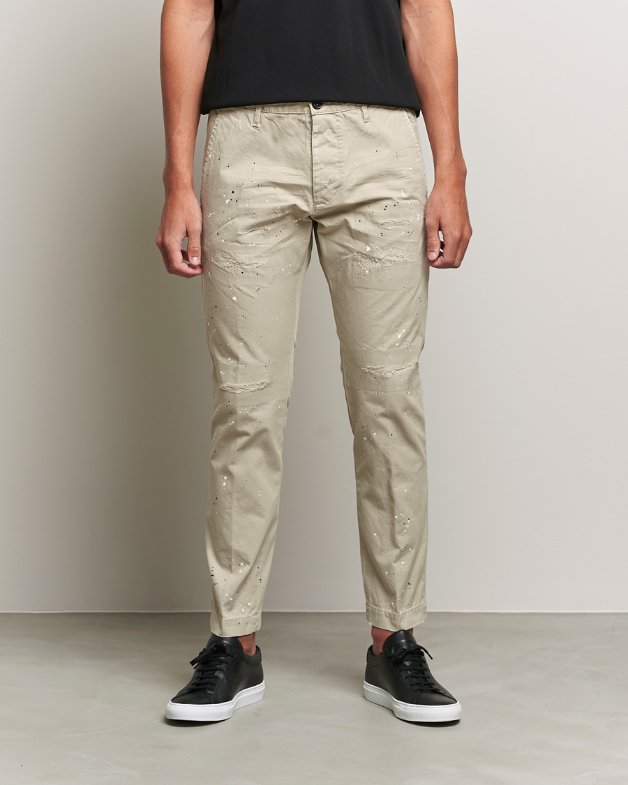 Herren | Hosen | Dsquared2 | Cool Guy Distressed Chinos Sand