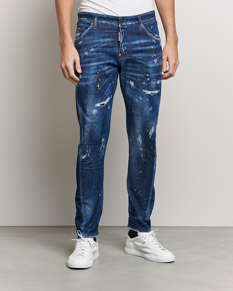 Herren | Jeans | Dsquared2 | Sexy Twist Jeans Deep Blue Wash