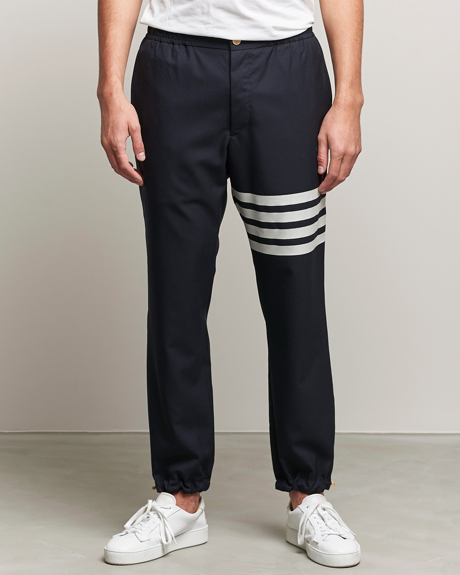 Herren | Hosen | Thom Browne | 4 Bar Wool Track Trousers Navy