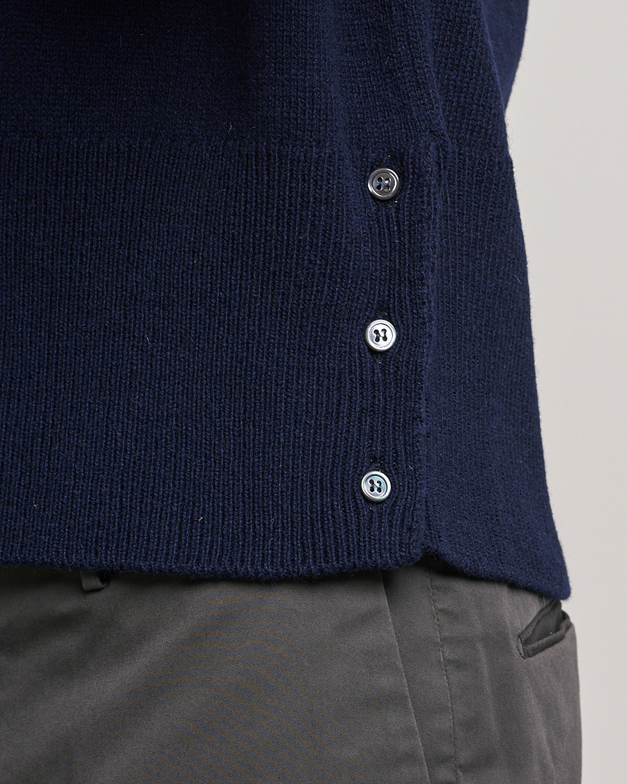 Herren | Pullover | Thom Browne | 4 Bar Shetland Pullover Navy