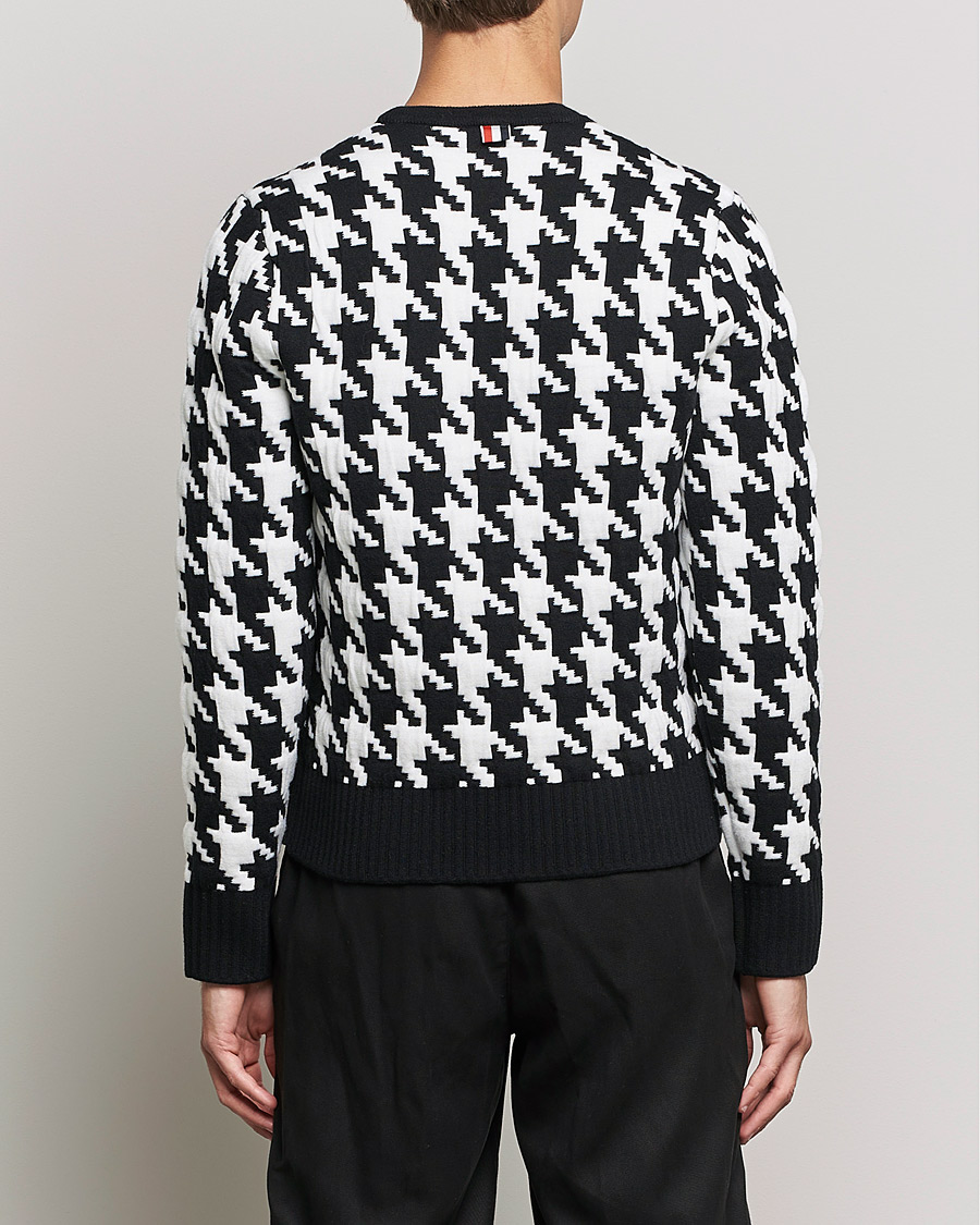 Herren | Pullover | Thom Browne | Houndstooth Jacquard Sweater Black/White
