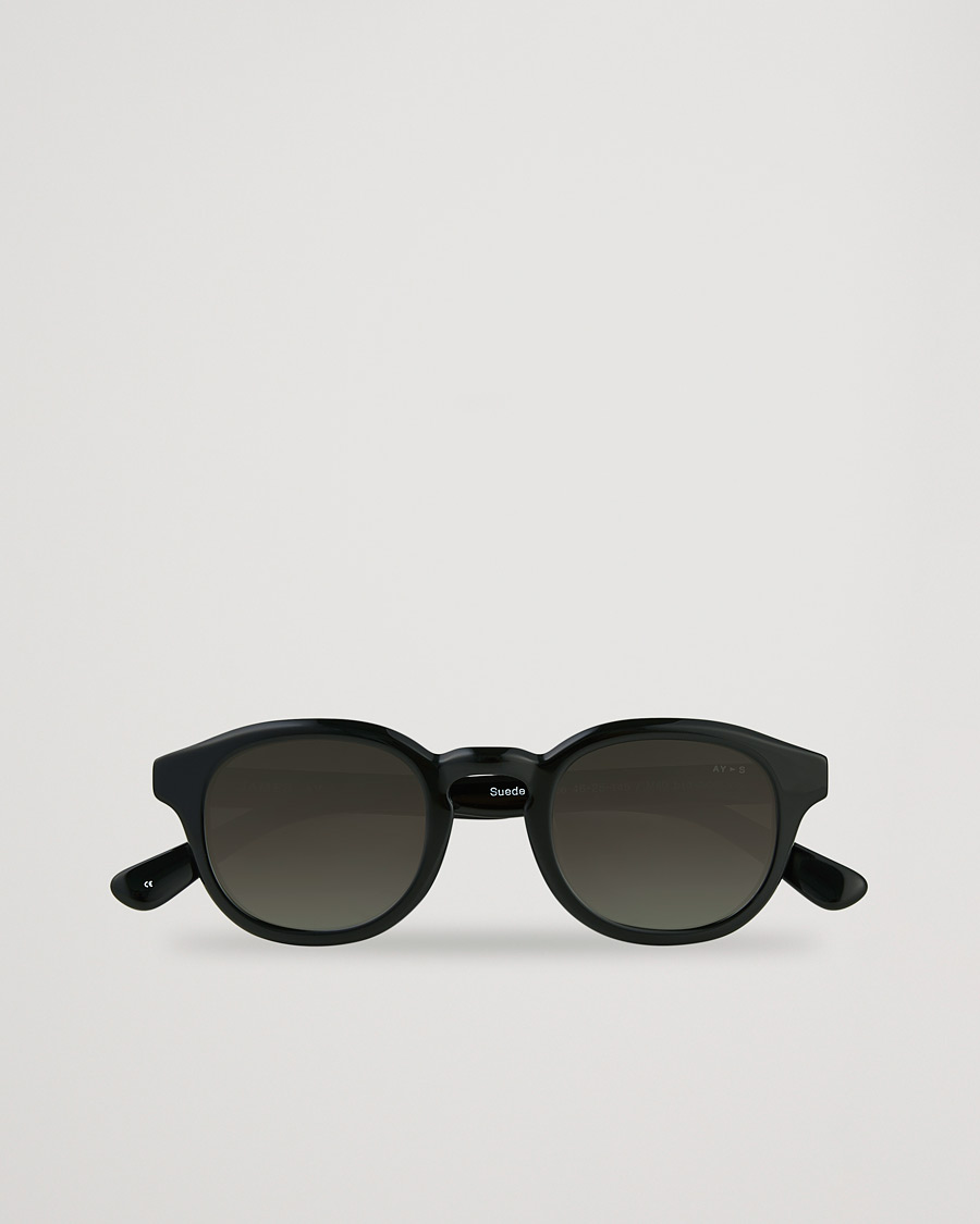 Herren | James Ay Suede Sunglasses Black | James Ay | Suede Sunglasses Black