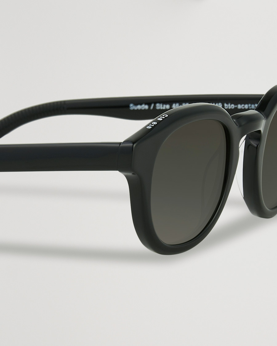 Herren | James Ay Suede Sunglasses Black | James Ay | Suede Sunglasses Black