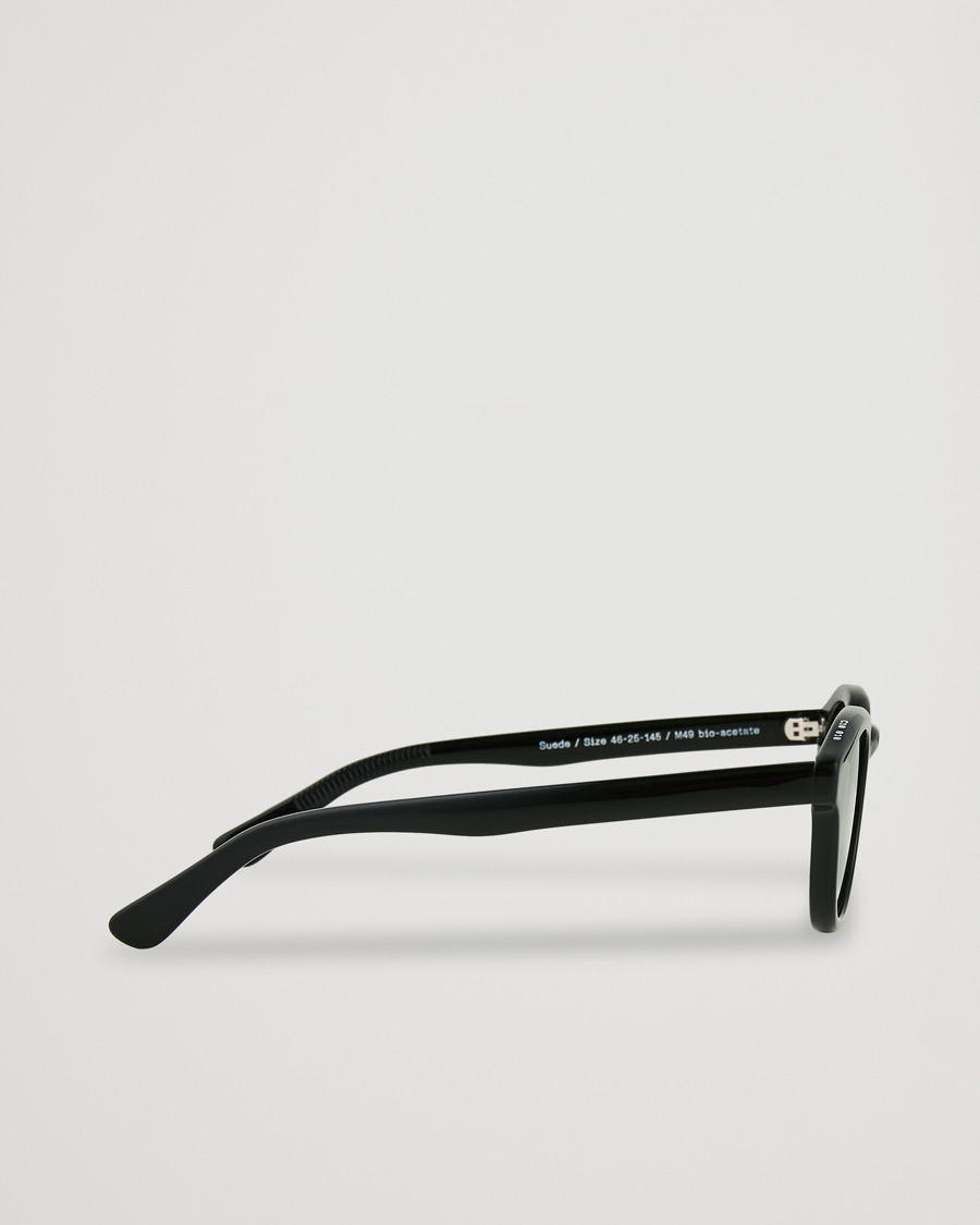 Herren | James Ay Suede Sunglasses Black | James Ay | Suede Sunglasses Black