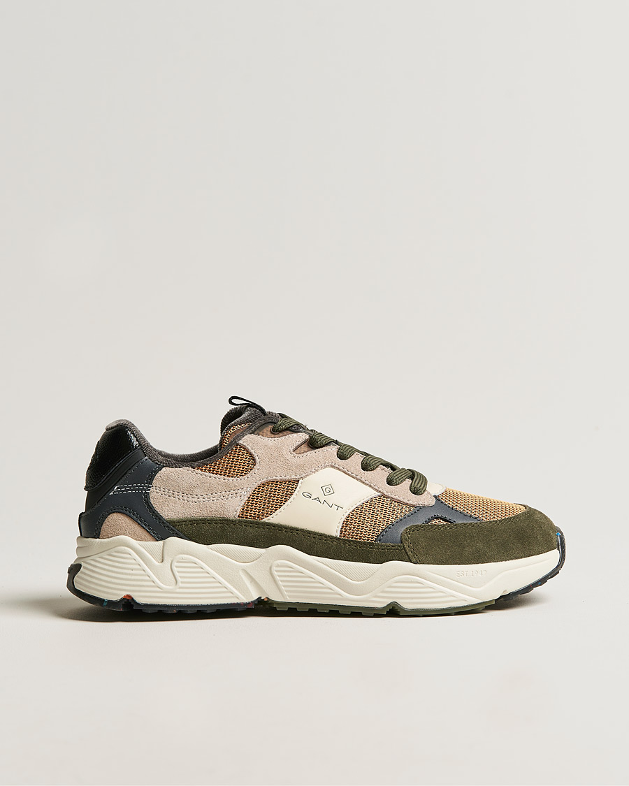 Herren | GANT Profellow Running Sneaker Olive Multi | GANT | Profellow Running Sneaker Olive Multi