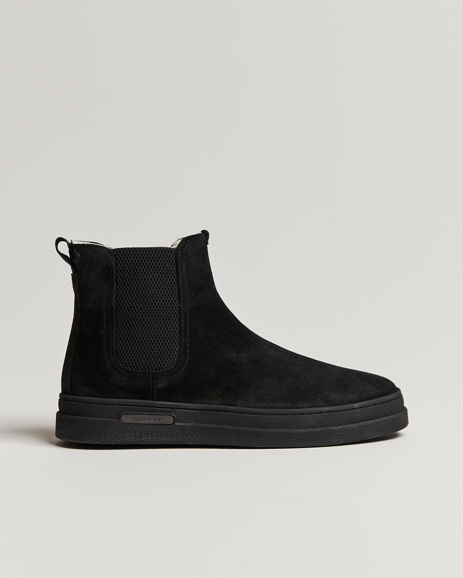Herren | GANT Cloyd Shearling Chelsea Boot Black Suede | GANT | Cloyd Shearling Chelsea Boot Black Suede