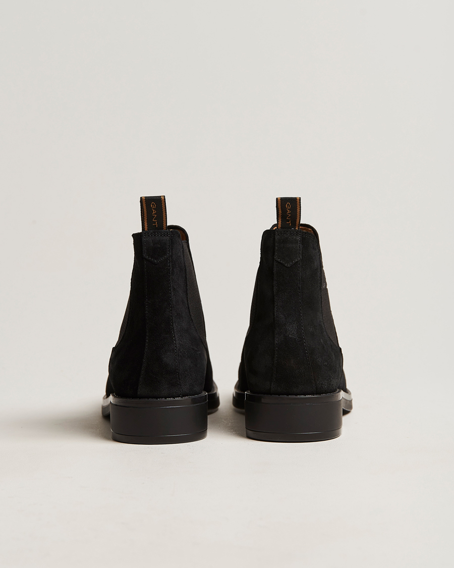 Herren | GANT Brookly Suede Chelsea Boot Black | GANT | Brookly Suede Chelsea Boot Black