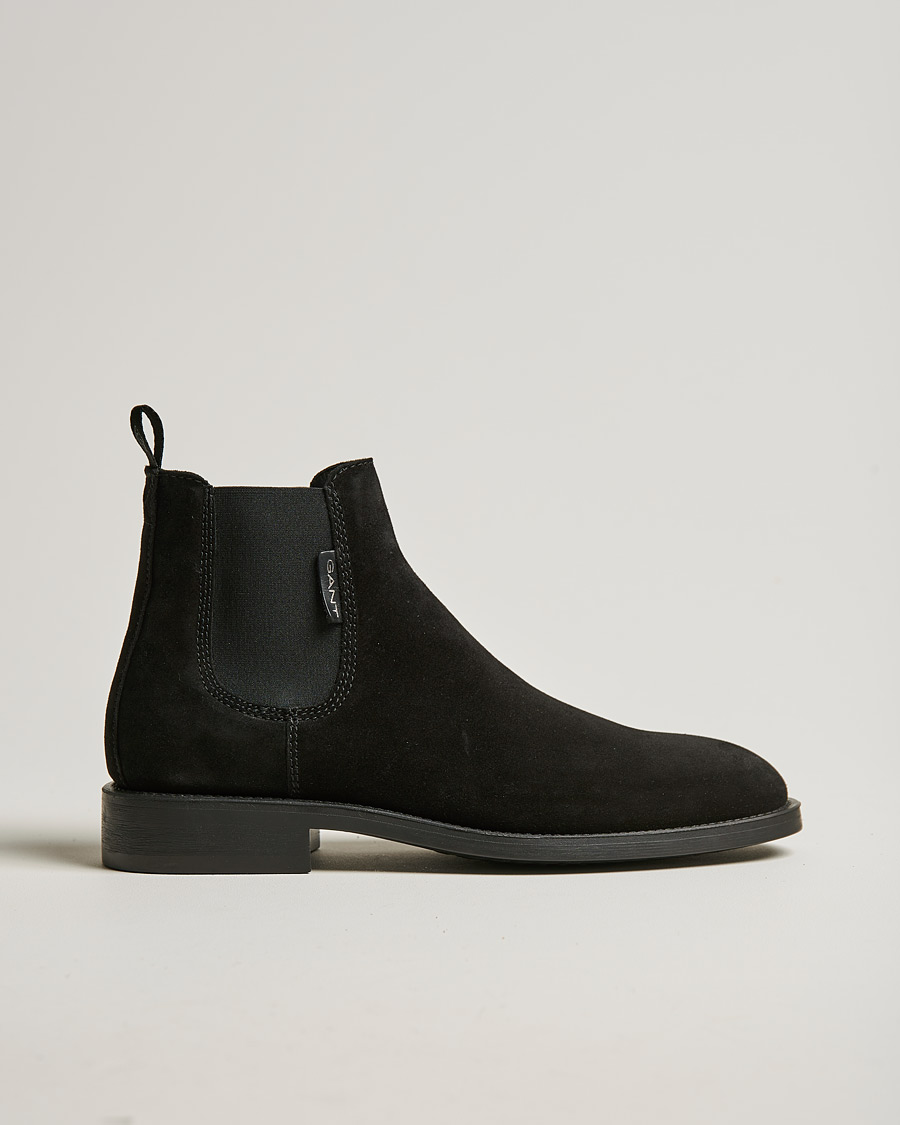 Herren | GANT Brockwill Suede Chelsea Boot Black | GANT | Brockwill Suede Chelsea Boot Black
