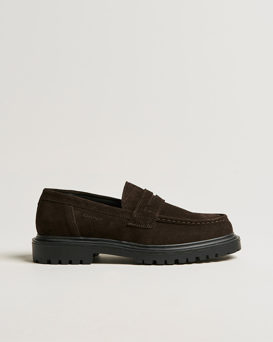 Herren | GANT Jackmote Suede Loafter Dark Brown | GANT | Jackmote Suede Loafter Dark Brown
