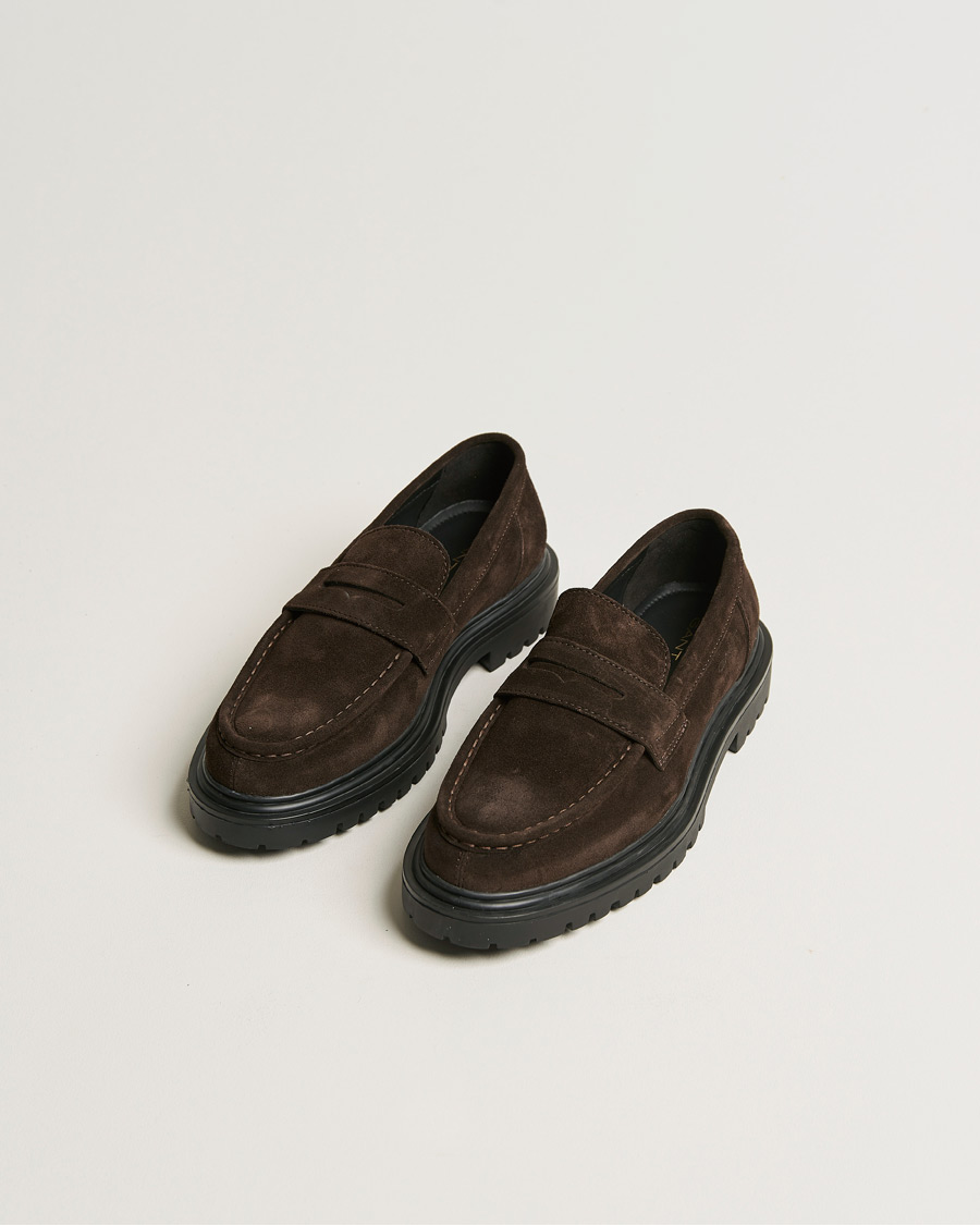 Herren | GANT Jackmote Suede Loafter Dark Brown | GANT | Jackmote Suede Loafter Dark Brown