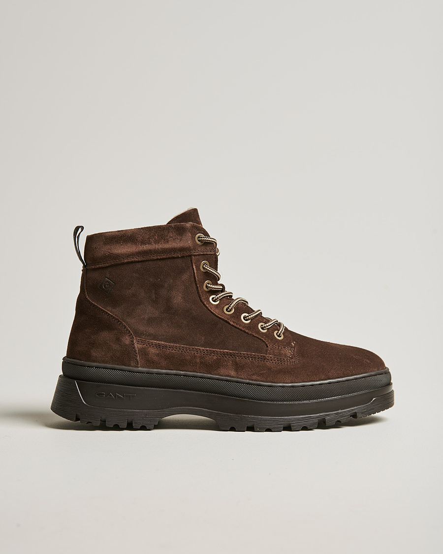 Herren | GANT St Grip Mid Lace Boot Dark Brown | GANT | St Grip Mid Lace Boot Dark Brown