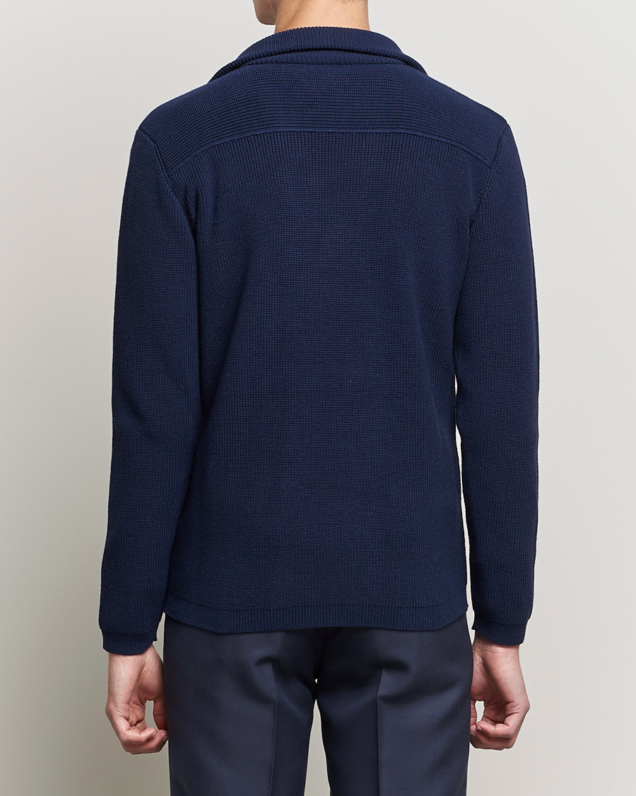 Herren | Sakkos | Giorgio Armani | Double Breasted Knitted Blazer Navy