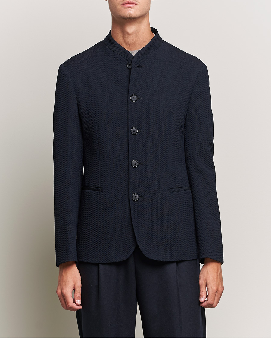 Herren | Sakkos | Giorgio Armani | Chevron Guru Blazer Navy