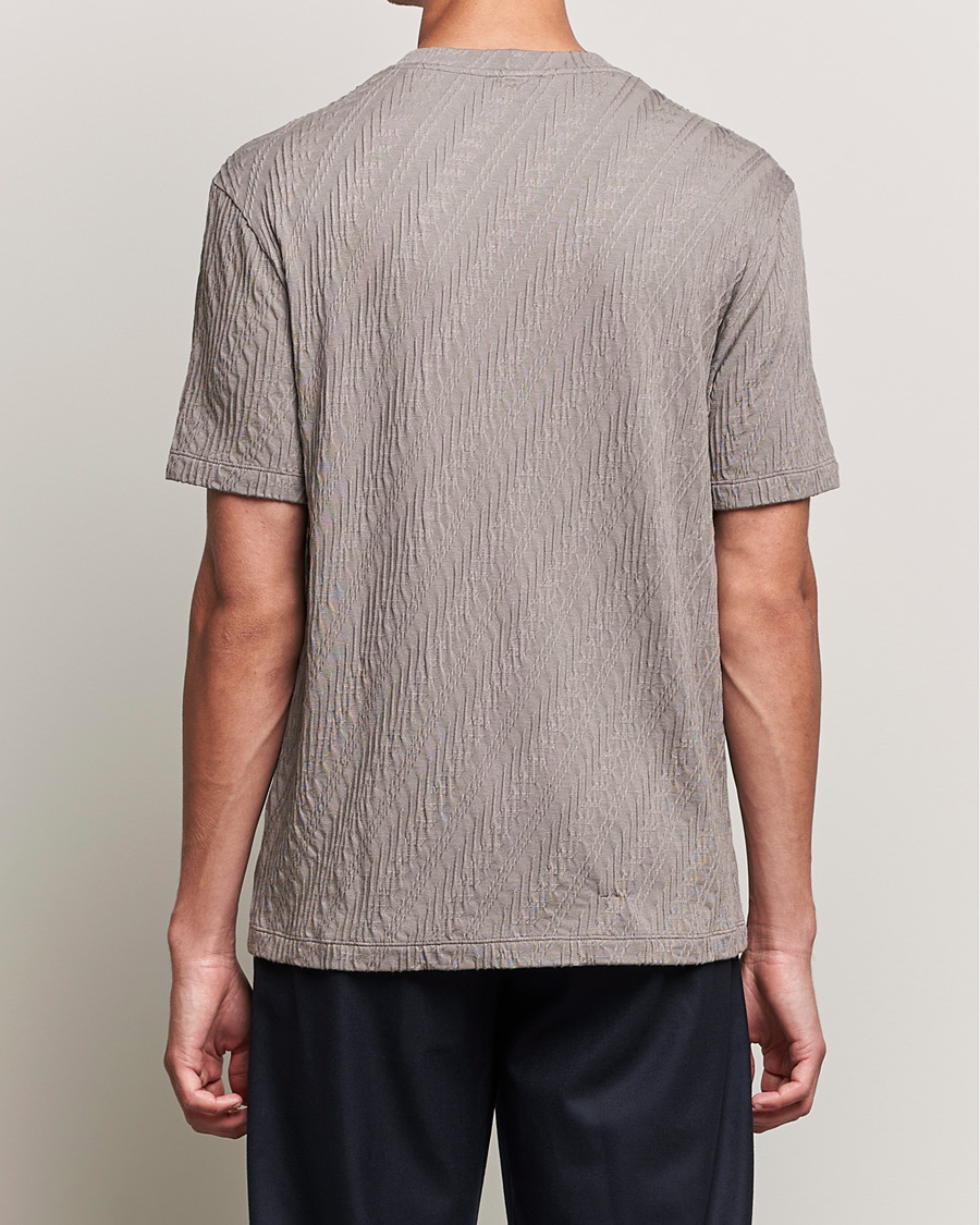 Herren | T-Shirts | Giorgio Armani | Cashmere Blend Chevron T-Shirt Beige