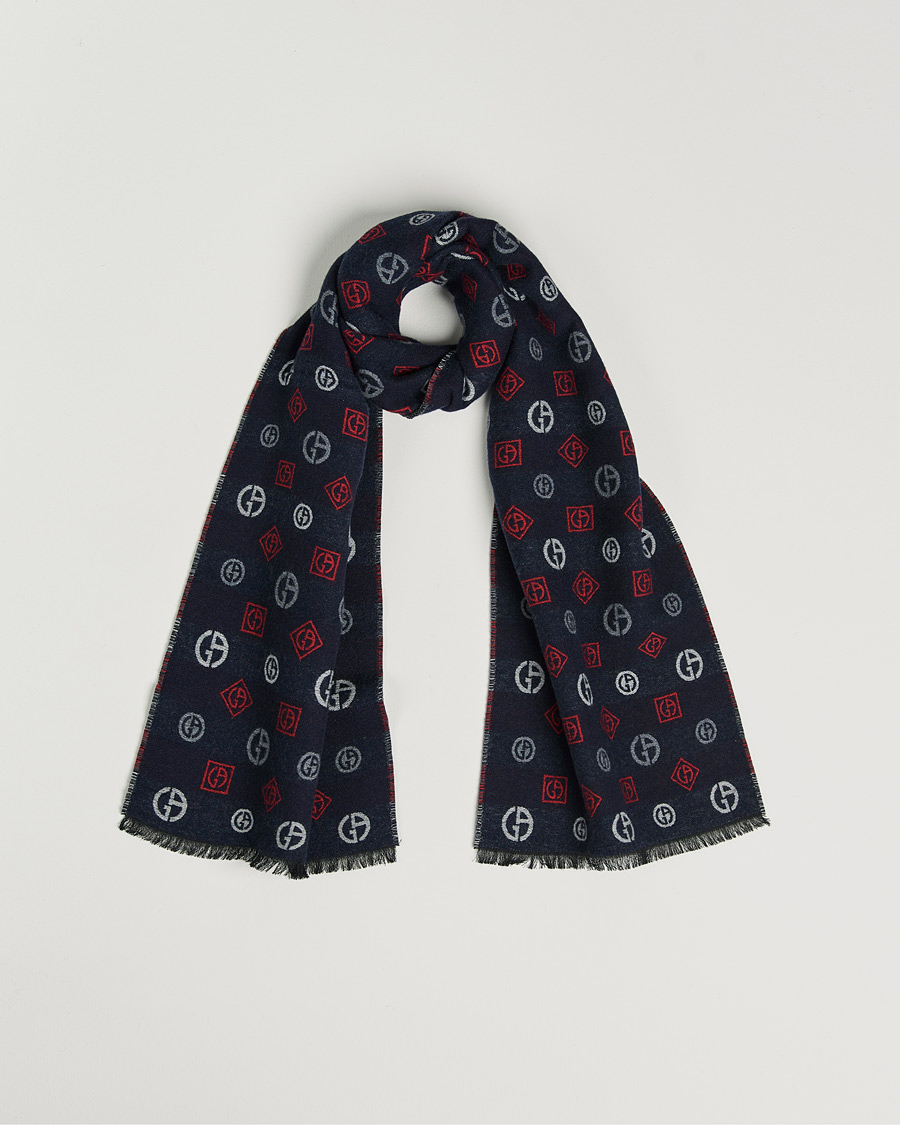 Herren | Giorgio Armani Cashmere/Silk Scarf Navy | Giorgio Armani | Cashmere/Silk Scarf Navy
