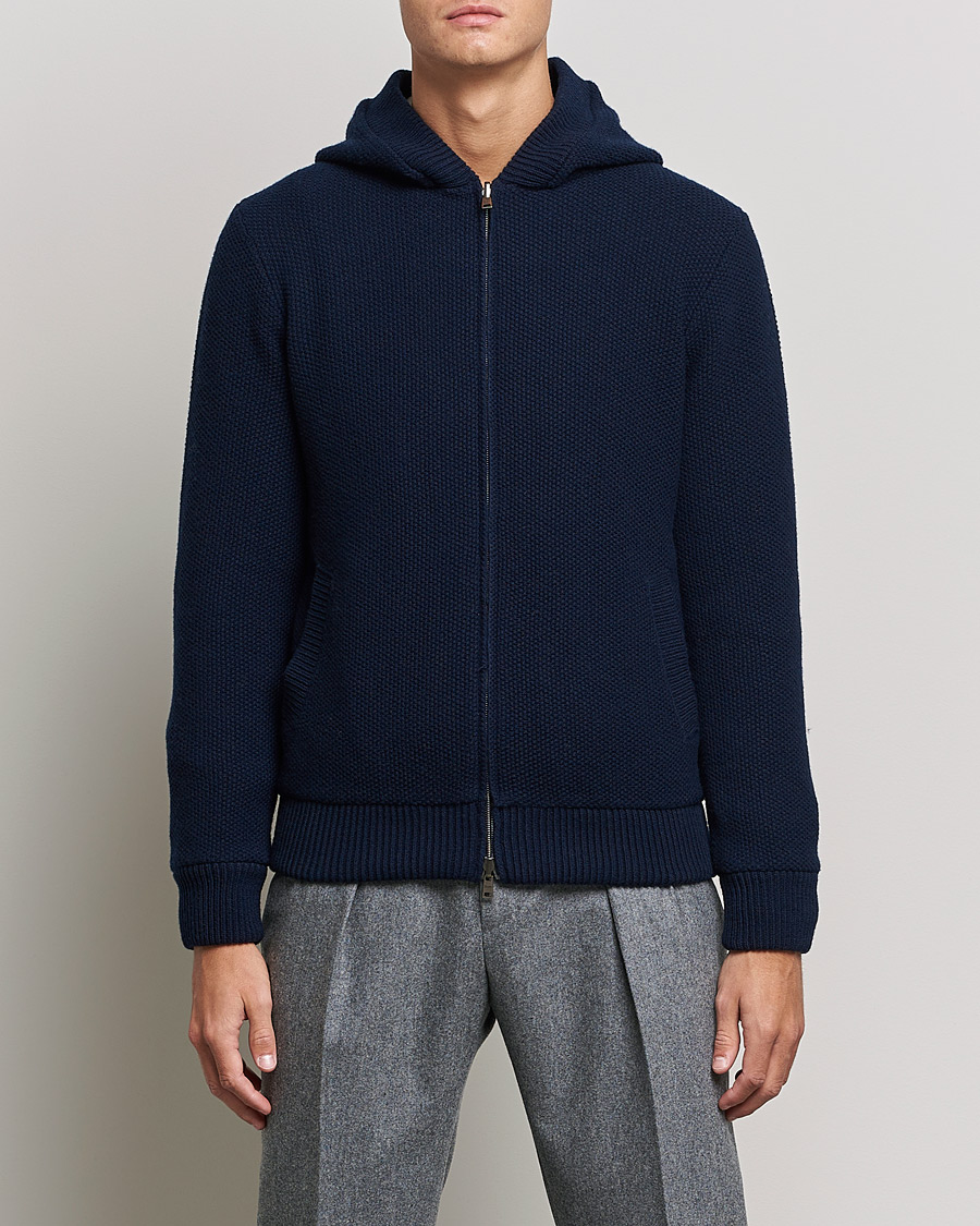 Herren | Jacken | Herno | Reversible Wool Bomber Jacket Navy