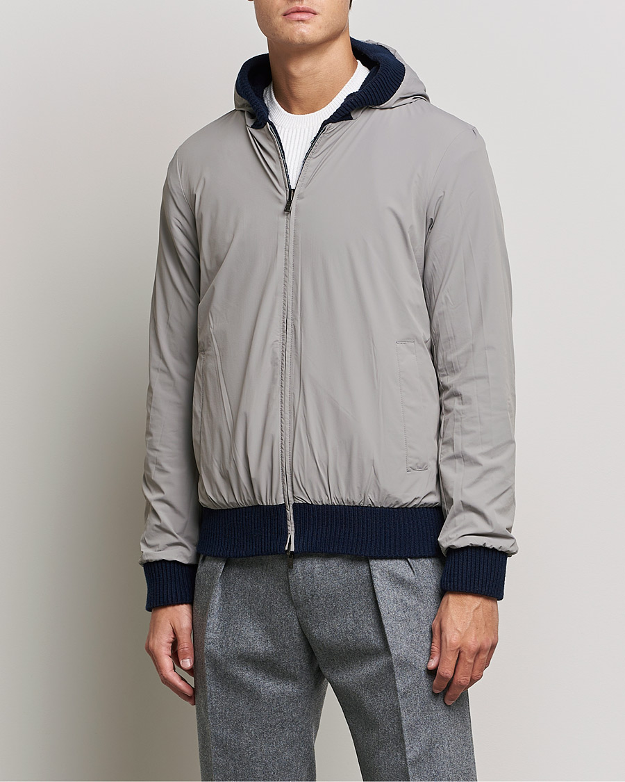 Herren | Jacken | Herno | Reversible Wool Bomber Jacket Navy