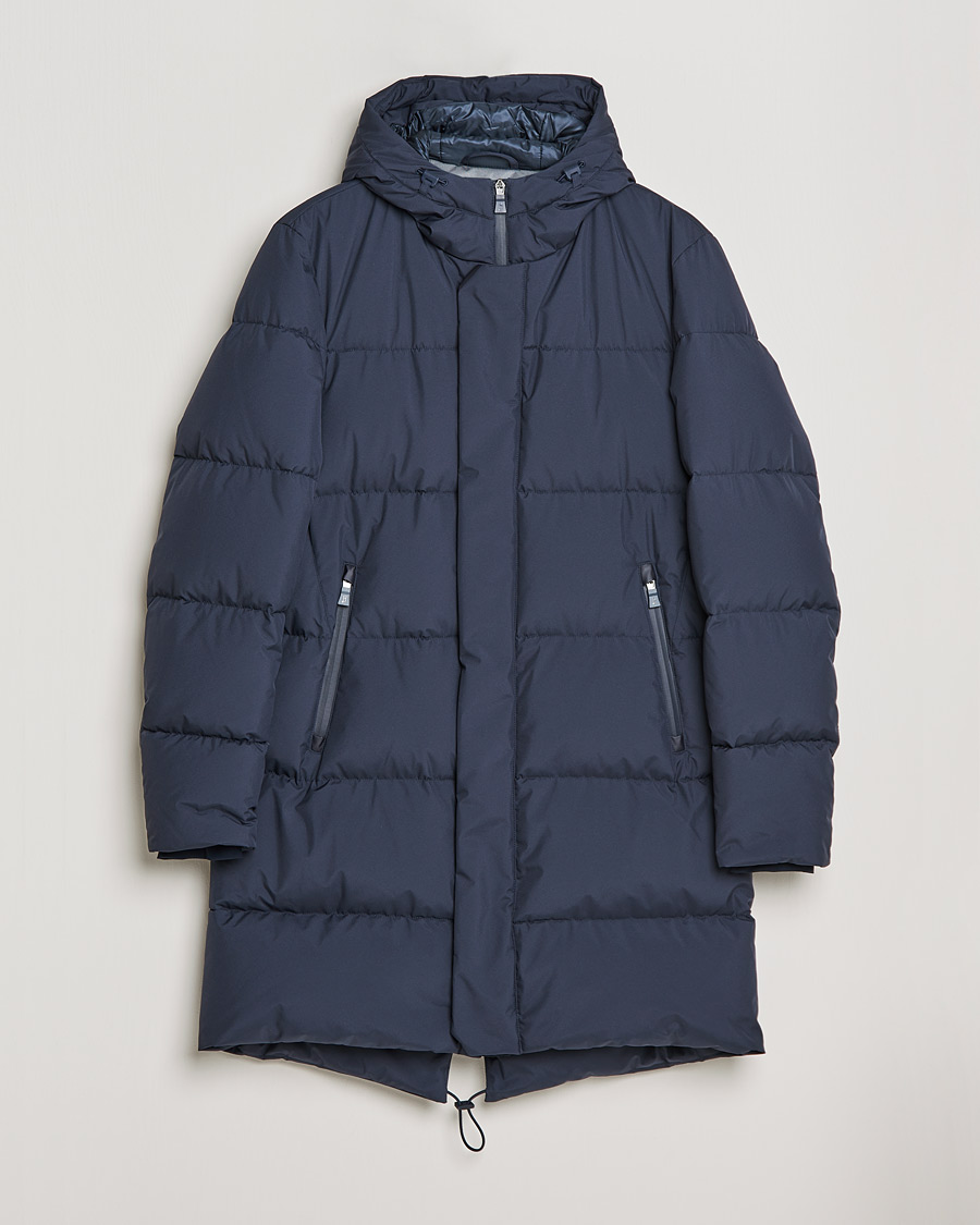 Herren | Jacken | Herno | Laminar Hooded Down Parka Navy