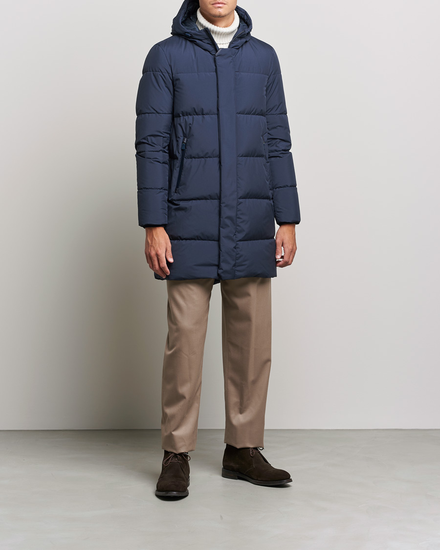 Herren | Jacken | Herno | Laminar Hooded Down Parka Navy