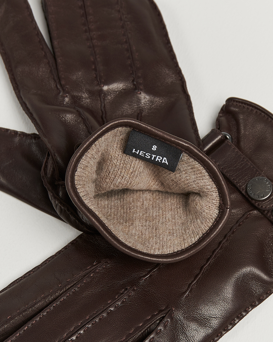 Herren | Handschuhe | Hestra | Jake Wool Lined Buckle Glove Espresso